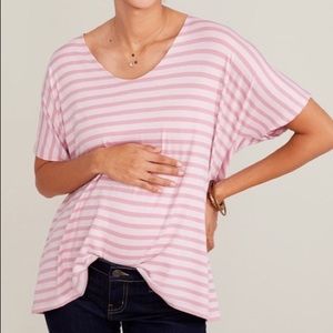 Perfect VEE Striped Tee Hatch Maternity